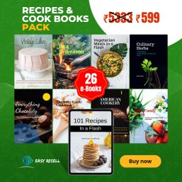 Recipes and Cookbooks Pack from Easy Resell