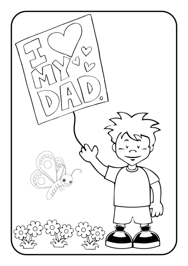 Fathers Day Coloring Pages 03