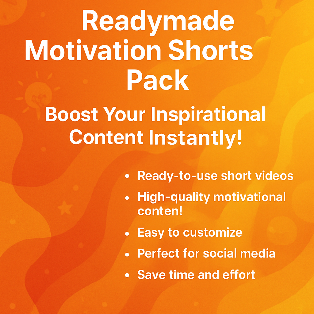 YouTube Earning Pack (AI Agent + AI Motivation Reels) 2 3500 AI Motivation Reels Pack