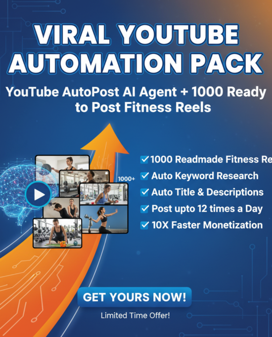 YouTube Earning Pack (AI Agent + AI Fitness Reels)